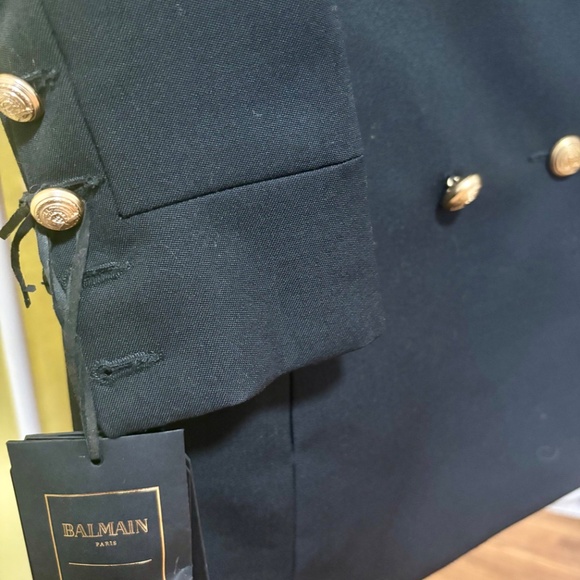 NEW Balmain for H&M Tuxedo long woman jacket size 4 - Picture 3 of 13